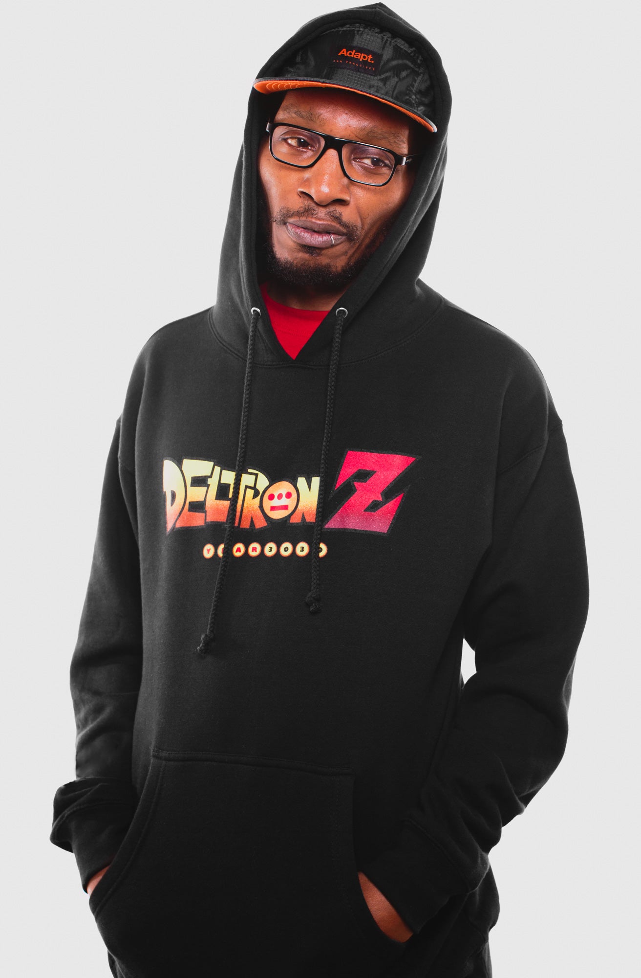 Deltron x Adapt :: Deltron Z (Men's Black Hoody)