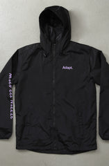 GSV (Men's Black/Violet Full-Zip Jacket)