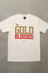 Gold Blooded (Men's Natural/Red Tee)