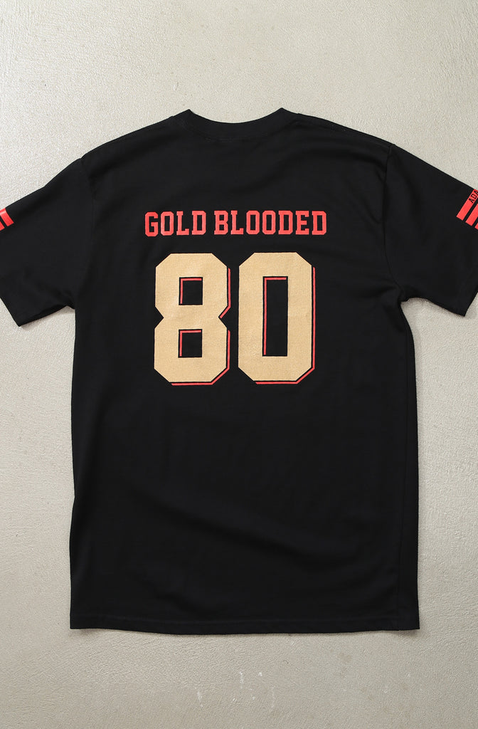 Gold Blooded Legends 80 (Men's Black Tee)