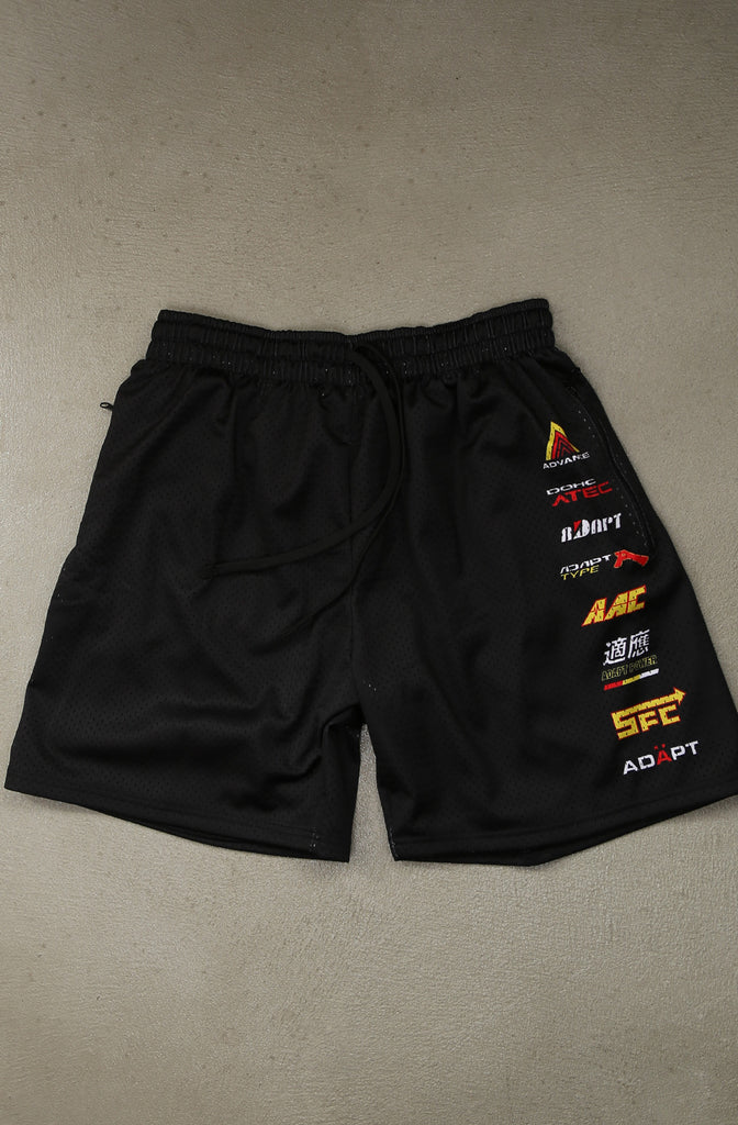 Adapt Motorsports (Men's Black Mesh Shorts)
