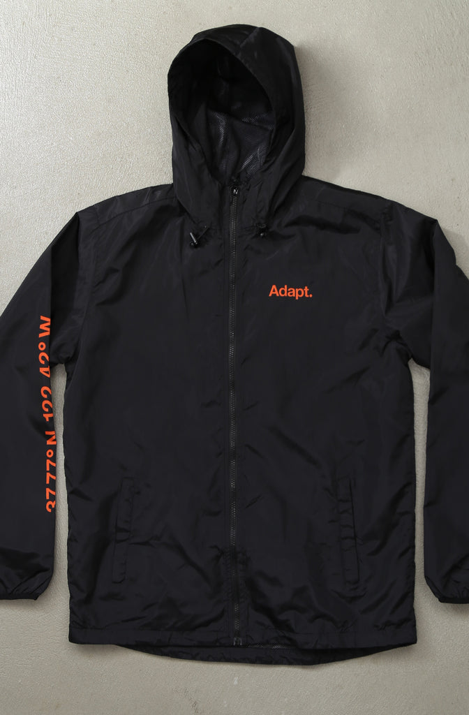 SF City (Men's Black/Orange Full-Zip Jacket)