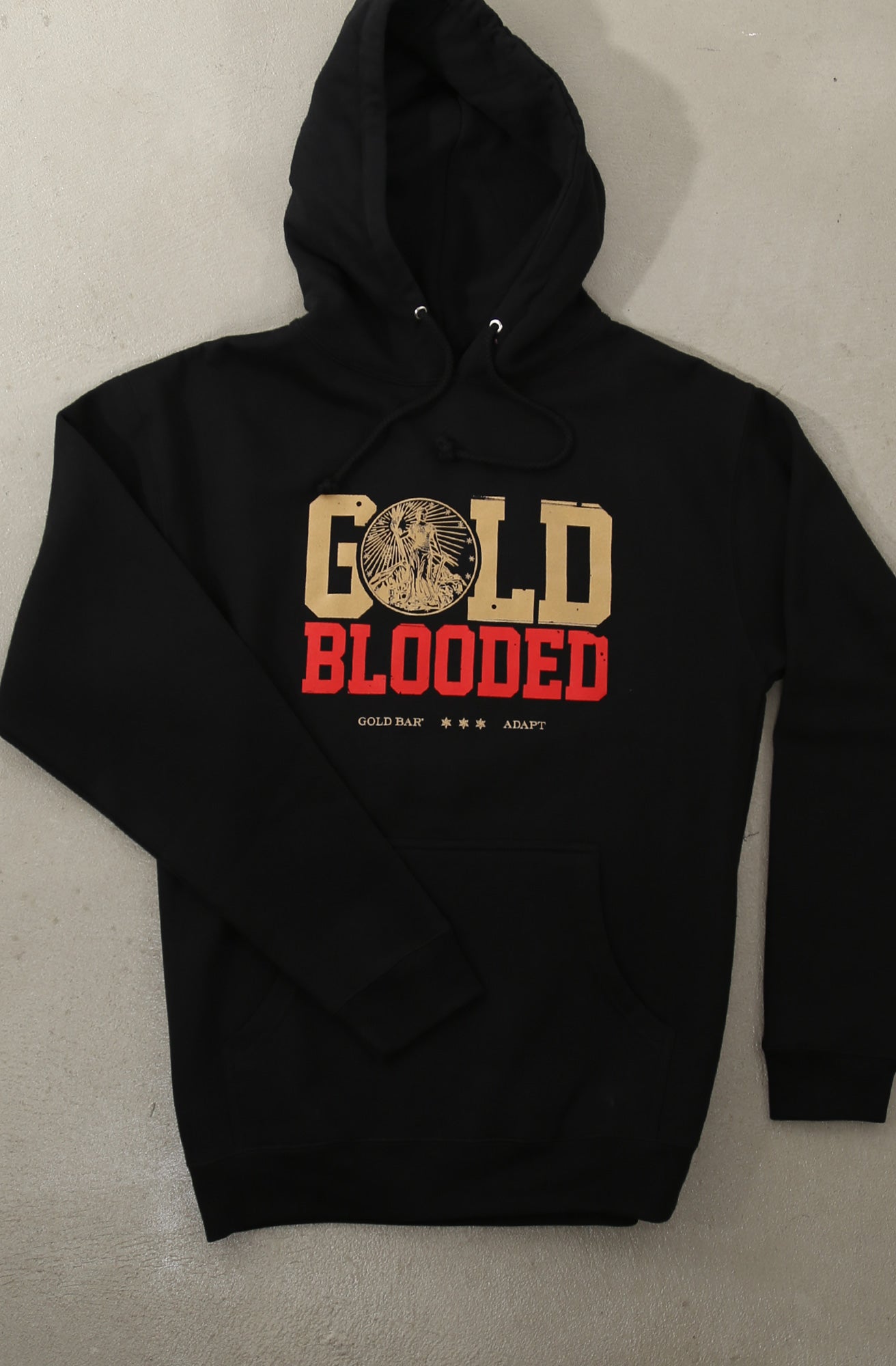 Gold Bar® X Adapt :: Gold Blooded Spirits II (Men's Black Hoody)