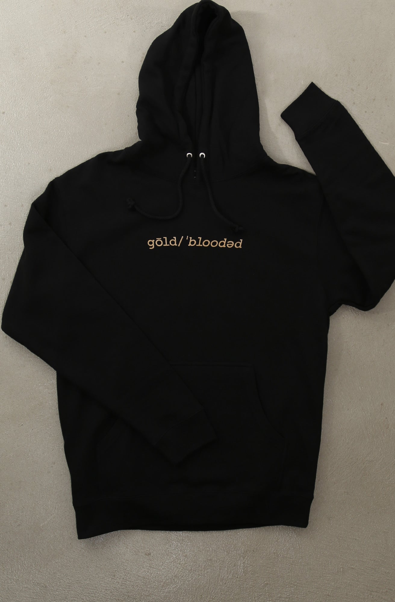Gold Blooded Definition (Men's Black Hoody)