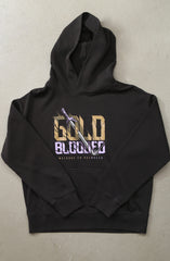 Gold Blooded Wings (Women's Faded Black Hoody)