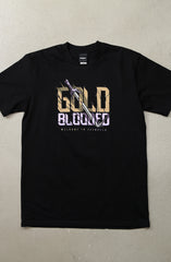 Gold Blooded Wings (Men's Black Tee)