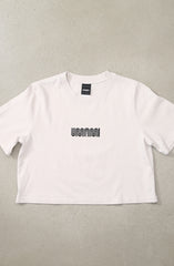 DJ Umami x Adapt :: Transfer (Women's Bone/Black Faded Crop Tee)