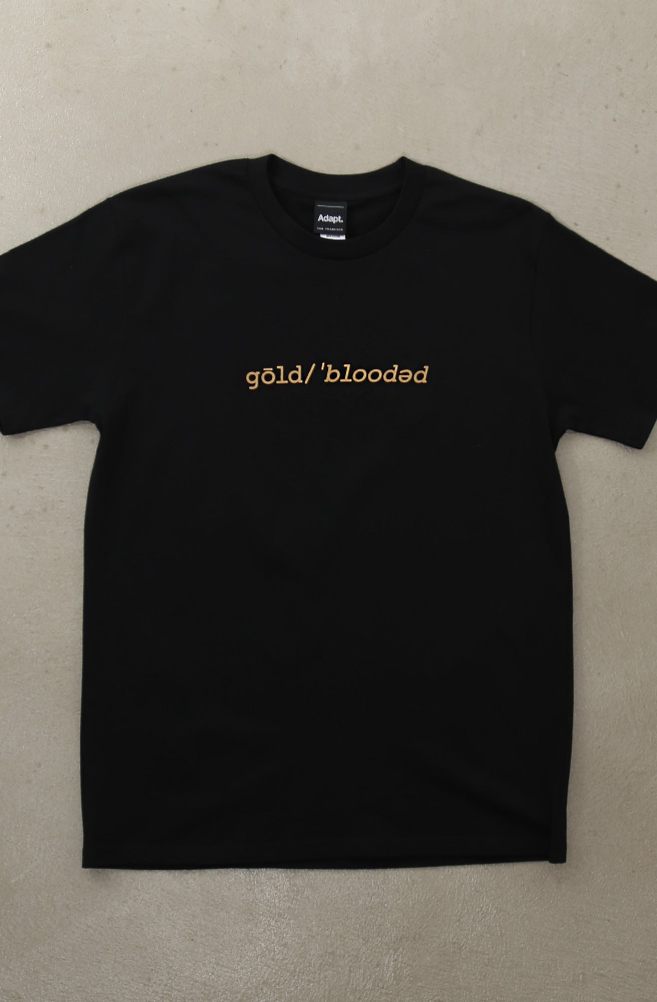 Gold Blooded Definition (Men's Black Tee)