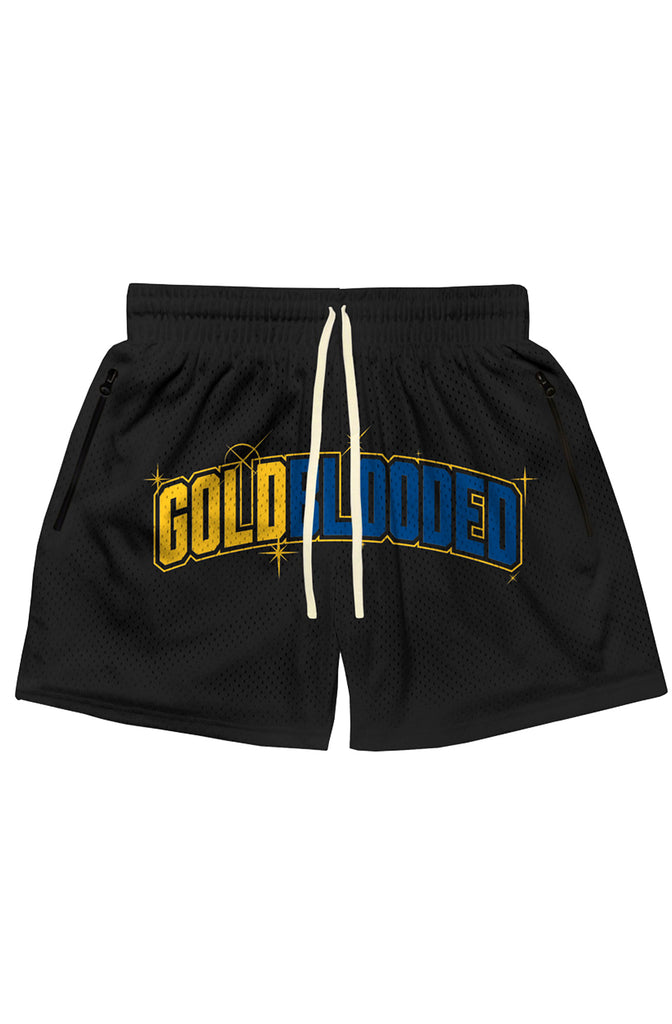 PRE-ORDER :: SAVS x Adapt :: Gold Blooded Arc (Men's Black/Royal Mesh Shorts)