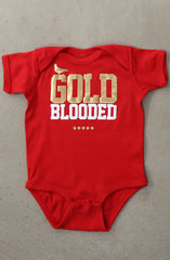 Gold Blooded (Baby Red Onesie)