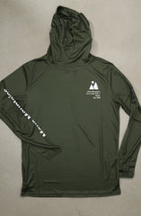 ADVANCE Move Mountains (Men's Olive Hooded Shirt)