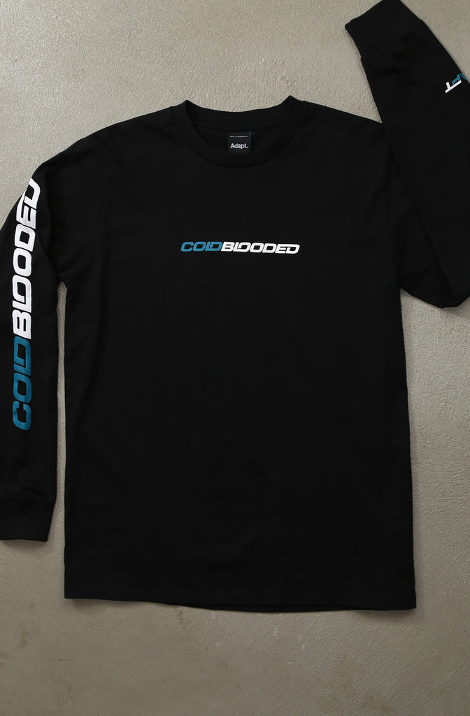 Cold Blooded RPM (Men's Black Long Sleeve Tee)