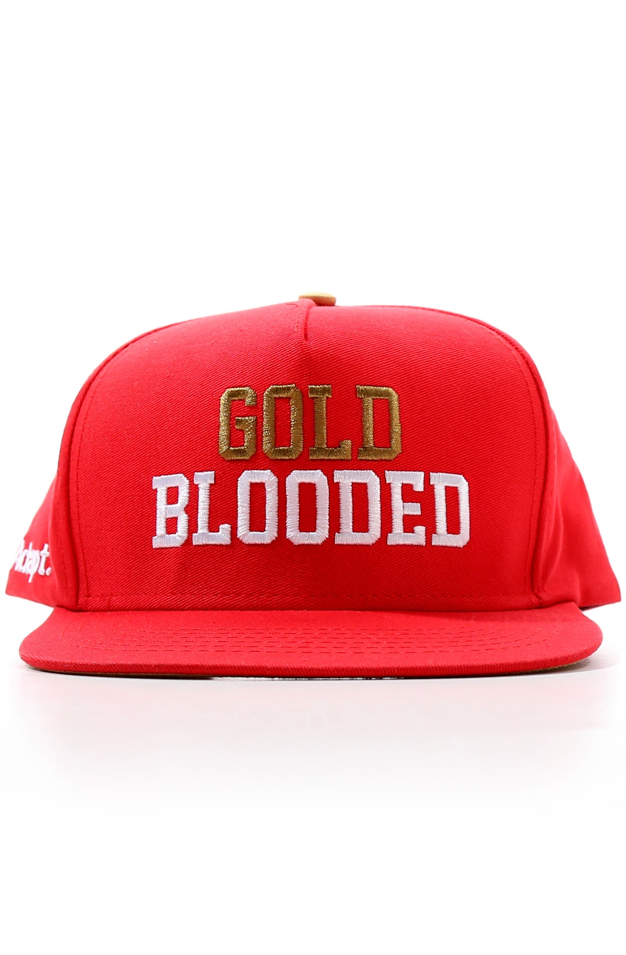 Gold Blooded (Red Snapback Cap)