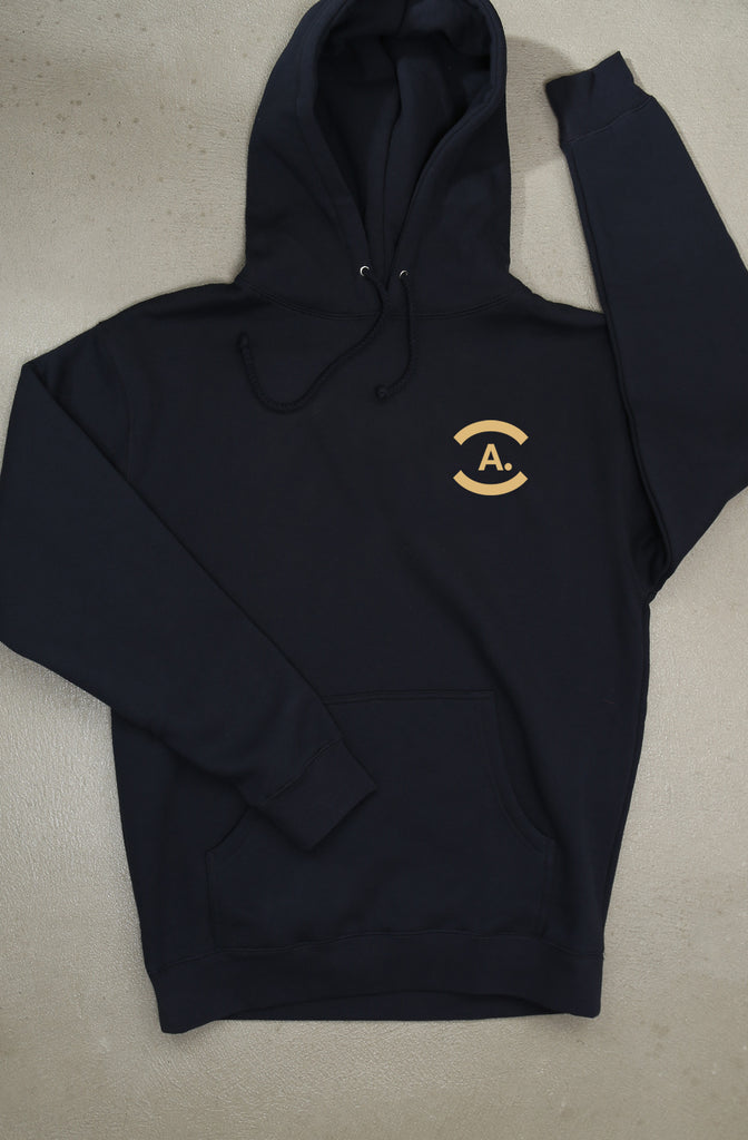 Higher Education (Men's Navy Hoody)