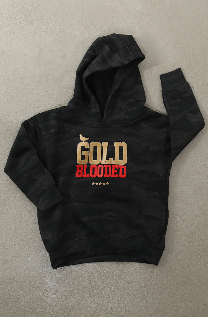 Gold Blooded (Tykes Unisex Storm Camo Hoody)