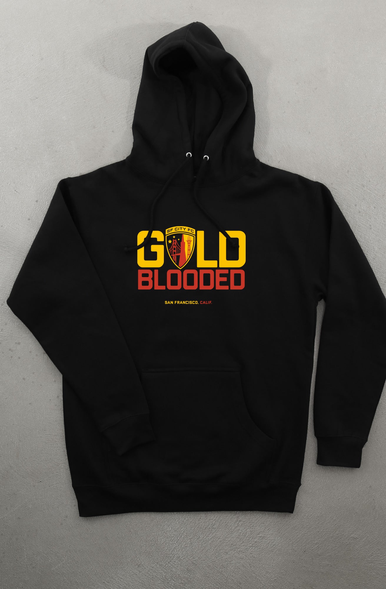 PRE-ORDER :: SF City FC X Adapt :: Gold Blooded FC (Men's Black Hoody)