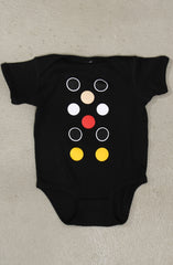 Dot Matrix (Baby Black Onesie)