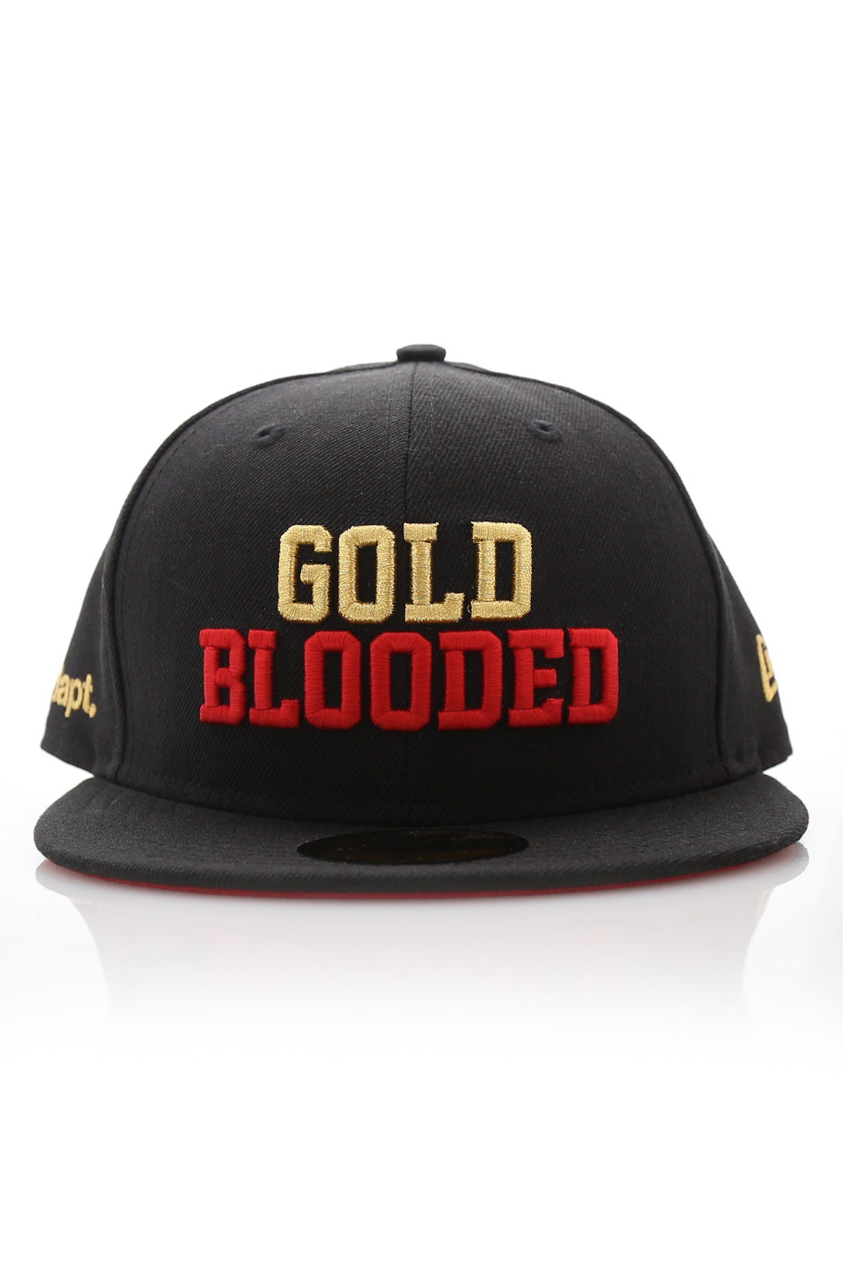 New Era X Adapt :: Gold Blooded (Black/Red 59/50 Fitted Cap)