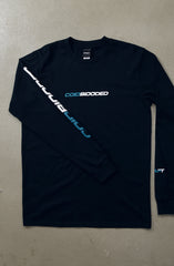 Cold Blooded RPM (Men's Navy Long Sleeve Tee)