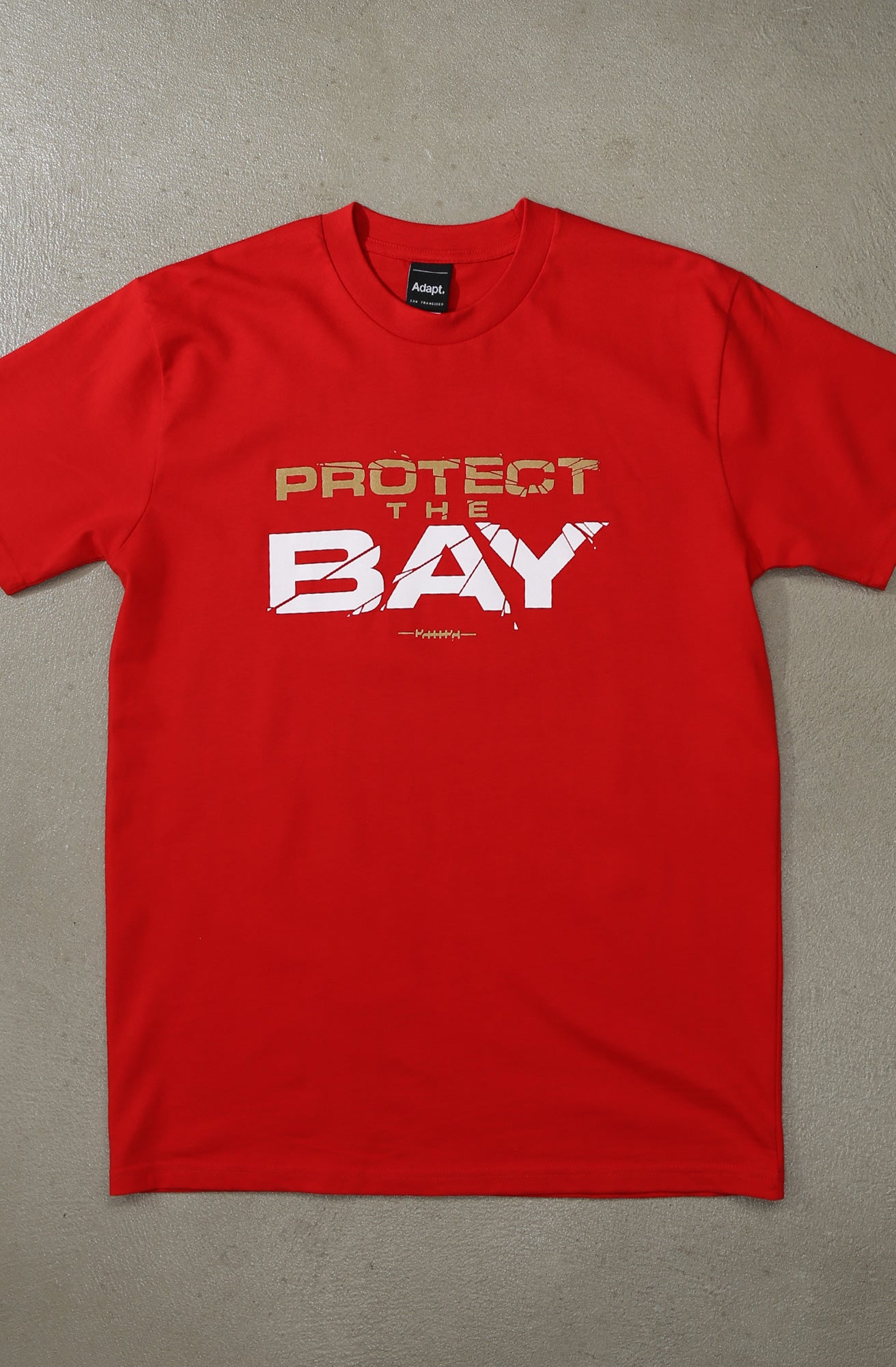 Dominick Puni x Adapt :: Protect The Bay (Men's Red Tee)