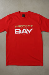 Dominick Puni x Adapt :: Protect The Bay (Men's Red Tee)