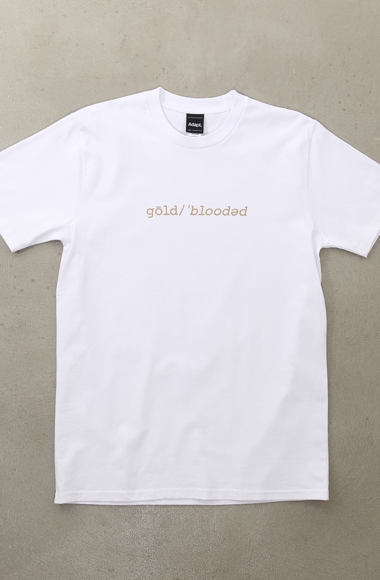 Gold Blooded Definition (Men's White Tee)
