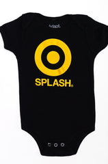 Splash (Baby Black Onesie)