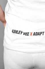 Ashley Vee x Adapt :: Life (Women's White/Red V-Neck)