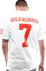 Gold Blooded Legends :: 7 (Men's White Tee)