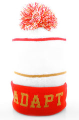 Gold Blooded (White/Red Beanie)