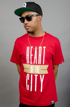 Breezy Excursion X Adapt :: Heart of the City (Men's Cardinal/Gold Tee)