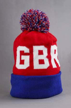 LAST CALL - Fully Laced X Adapt :: Great Britain Beanie (Red/Blue)