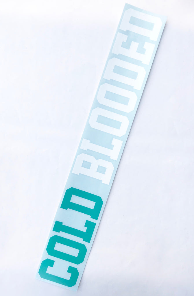 Cold Blooded II (Teal/White 36" Vinyl)