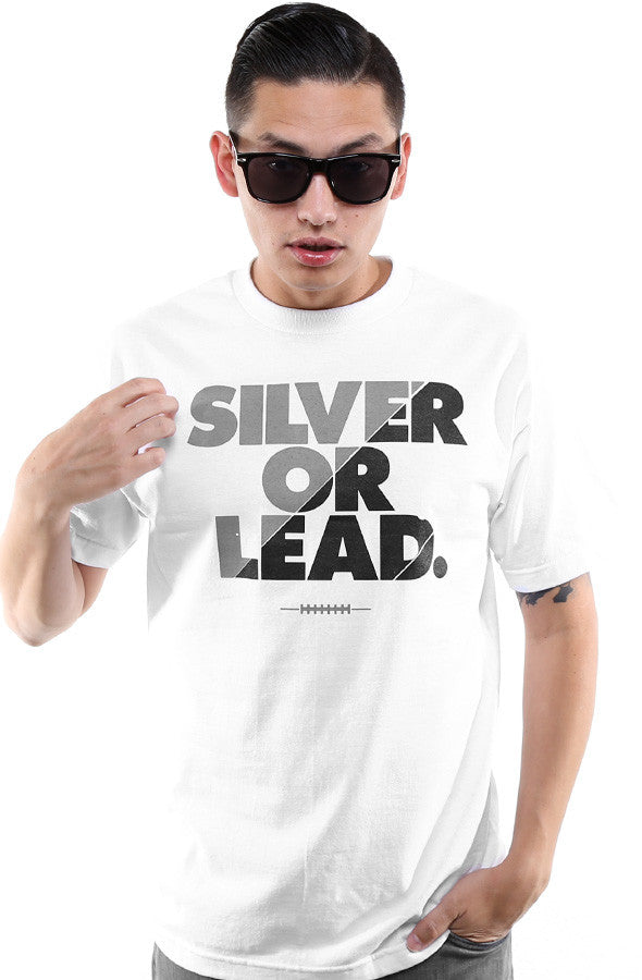 Silver Or Lead (Men's White Tee)