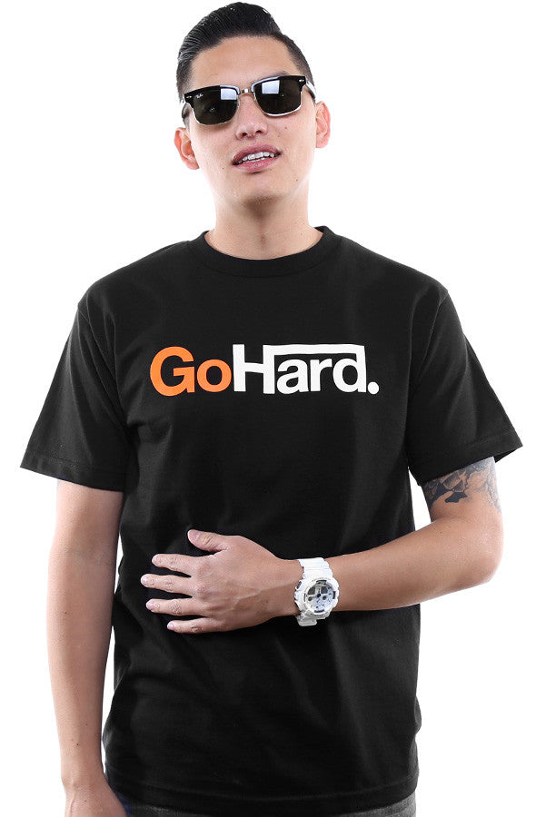 Go Hard (Men's Black/Orange Tee)