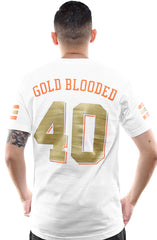 Gold Blooded Kings :: 40 (Men's White Tee)