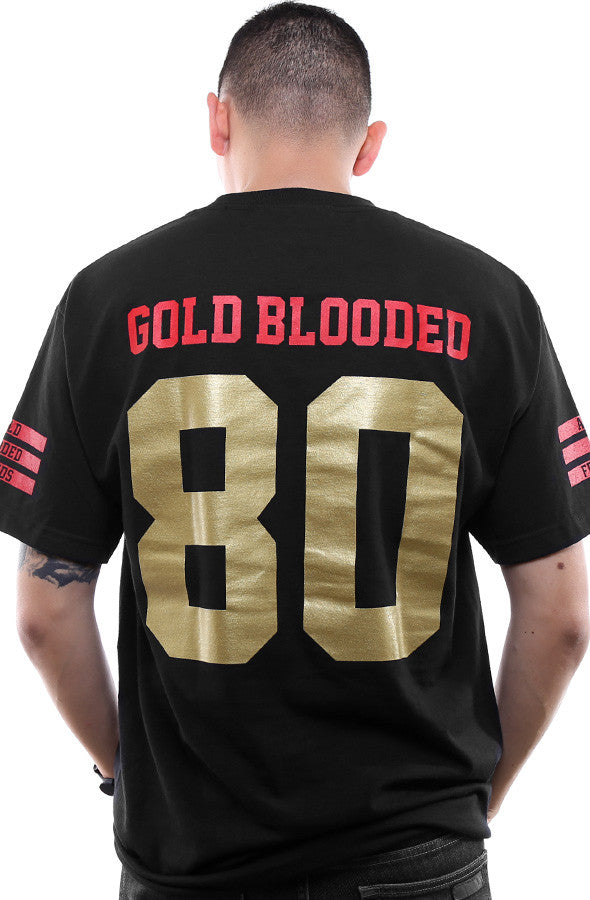 Gold Blooded Legends :: 80 (Men's Black/Gold Tee)
