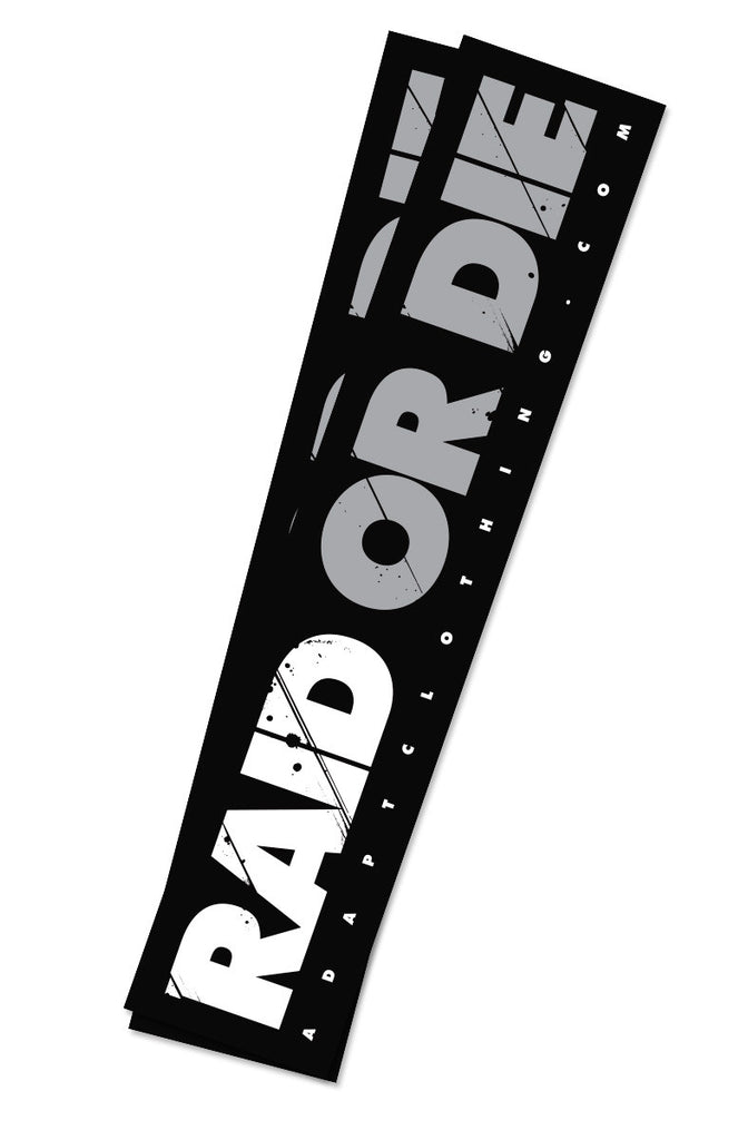 Raid Or Die (Black/Grey Sticker 2-Pack)