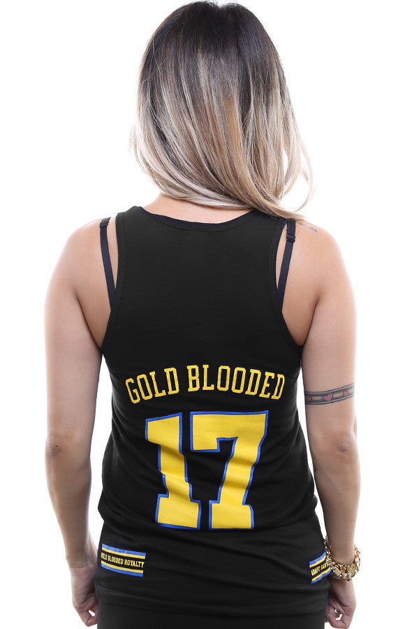 Gold Blooded Royalty :: 17 (Women's Black Tank Top)
