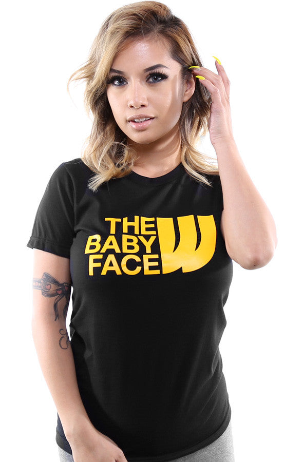 LAST CALL - The Baby Face (Women's Black Tee)