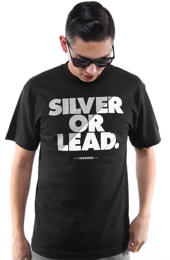 Silver Or Lead (Men's Black Tee)