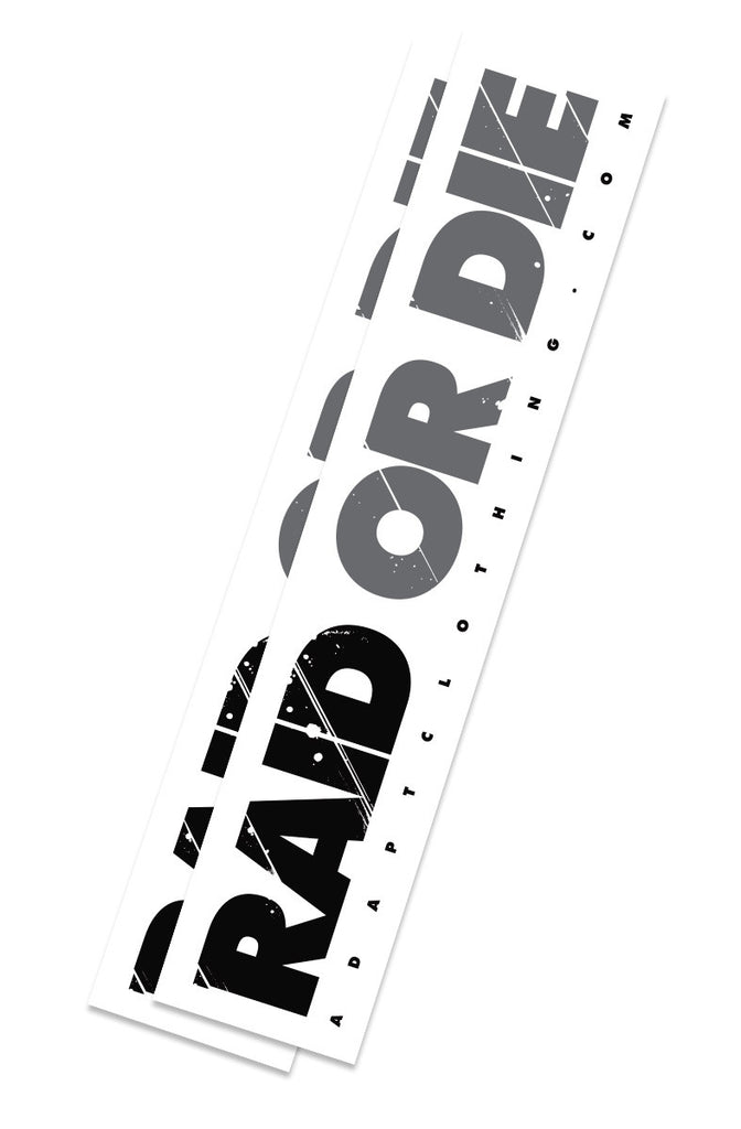 Raid Or Die (White/Grey Sticker 2-Pack)