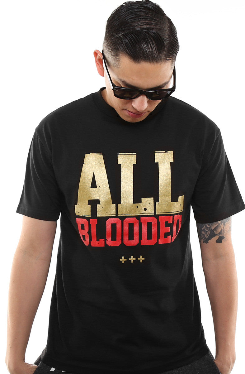 All Blooded (Men's Black/Red Tee)