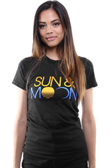 Sun & Moon (Women's Black Tee)