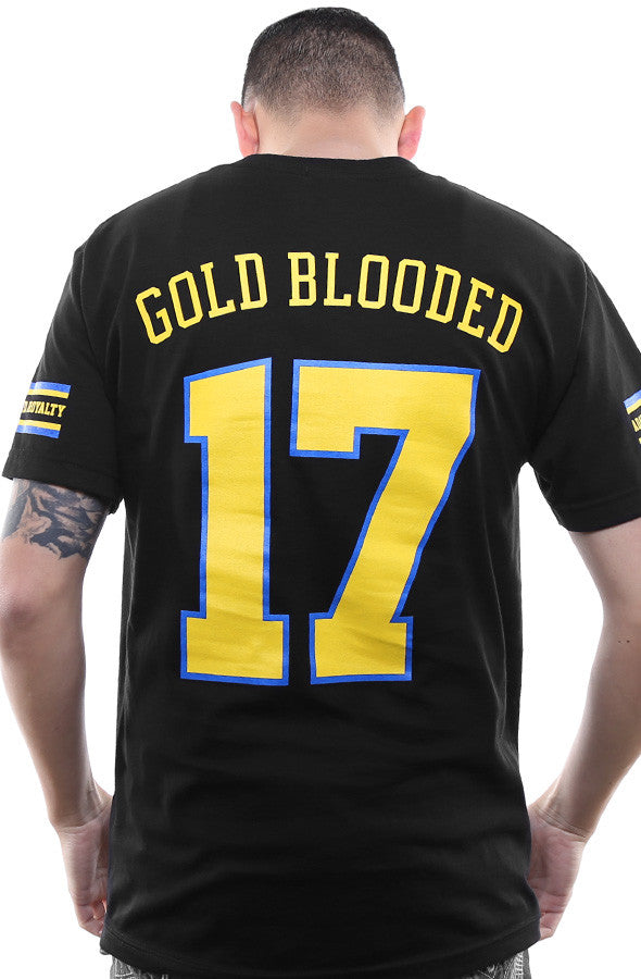 Gold Blooded Royalty :: 17 (Men's Black Tee)