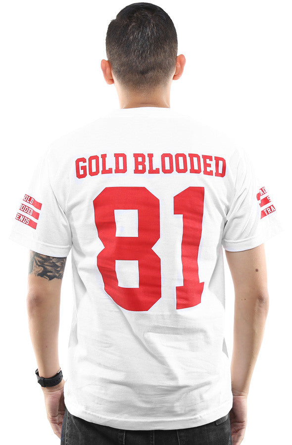 Gold Blooded Legends :: 81 (Men's White Tee)