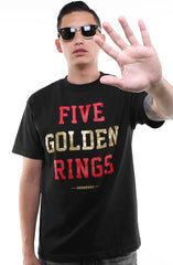 Five Golden Rings (Men's Black Tee)