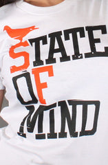 State of Mind (Women's White/Orange Tee)