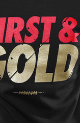 First and Gold (Men's Black/Gold Hoody)