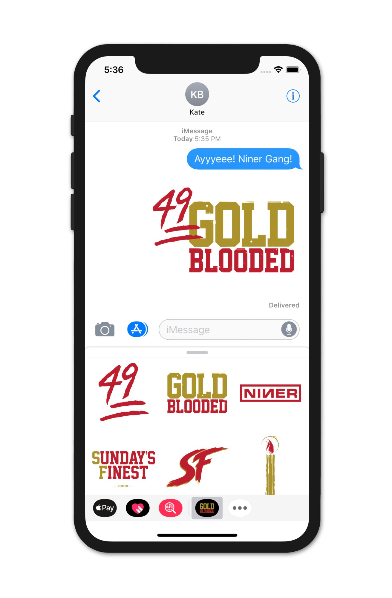 Gold Blooded Dynasty Edition (iOS Sticker App)
